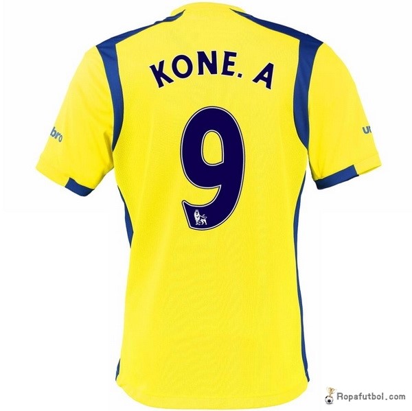 Camiseta Everton Replica Tercera Ropa Kone.A 2016/17 Amarillo